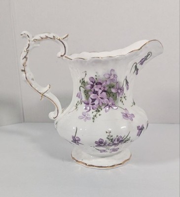 Hammersley Bone China Victorian Violets 5.75'' Pitcher Milk Jug England