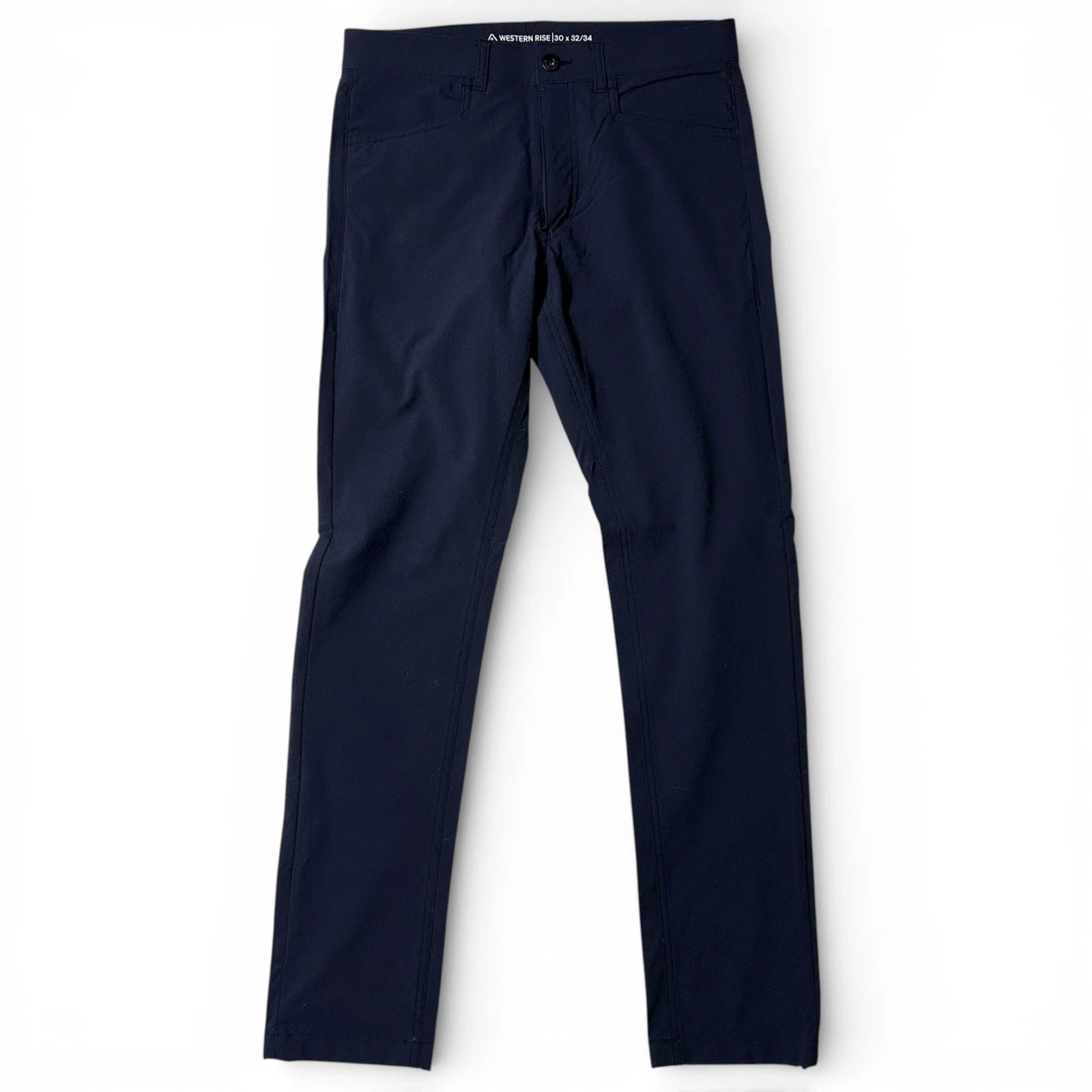 Western Rise Evolution Pant Mens Sz 30x32 Navy Blue Slim Pants Stretch NEW