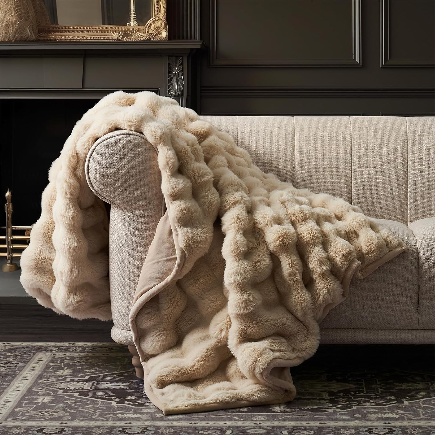 60x80 Ultra Soft Plush Warm Reversible Luxury