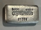 Vintage Early Variety Engelhard Old Pour 5 oz 999 Silver Bar…Only 100 Minted