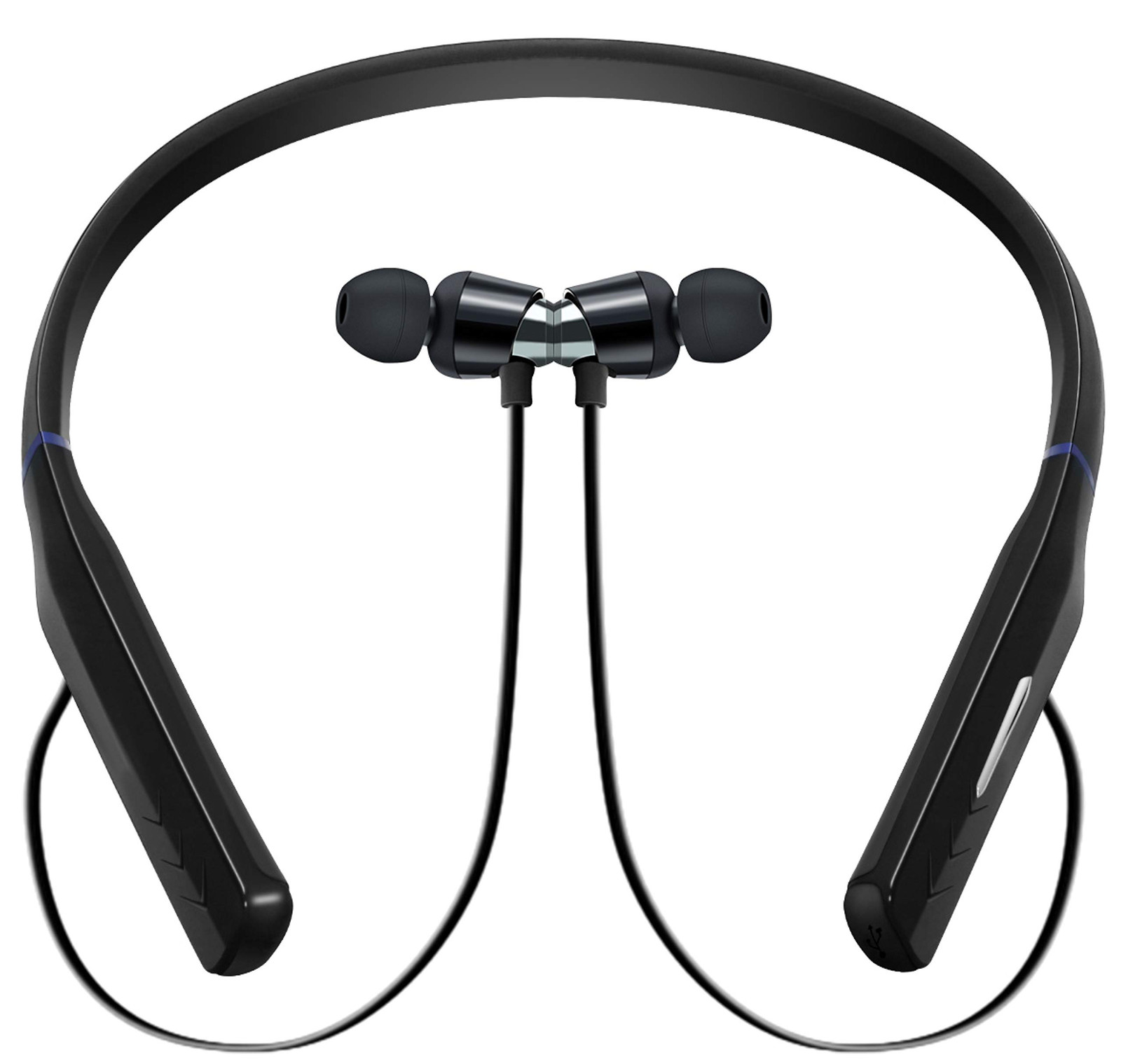 QT S Wireless Bluetooth Neckband Headphones Deep Bass IPX4 Waterproof Sports ...