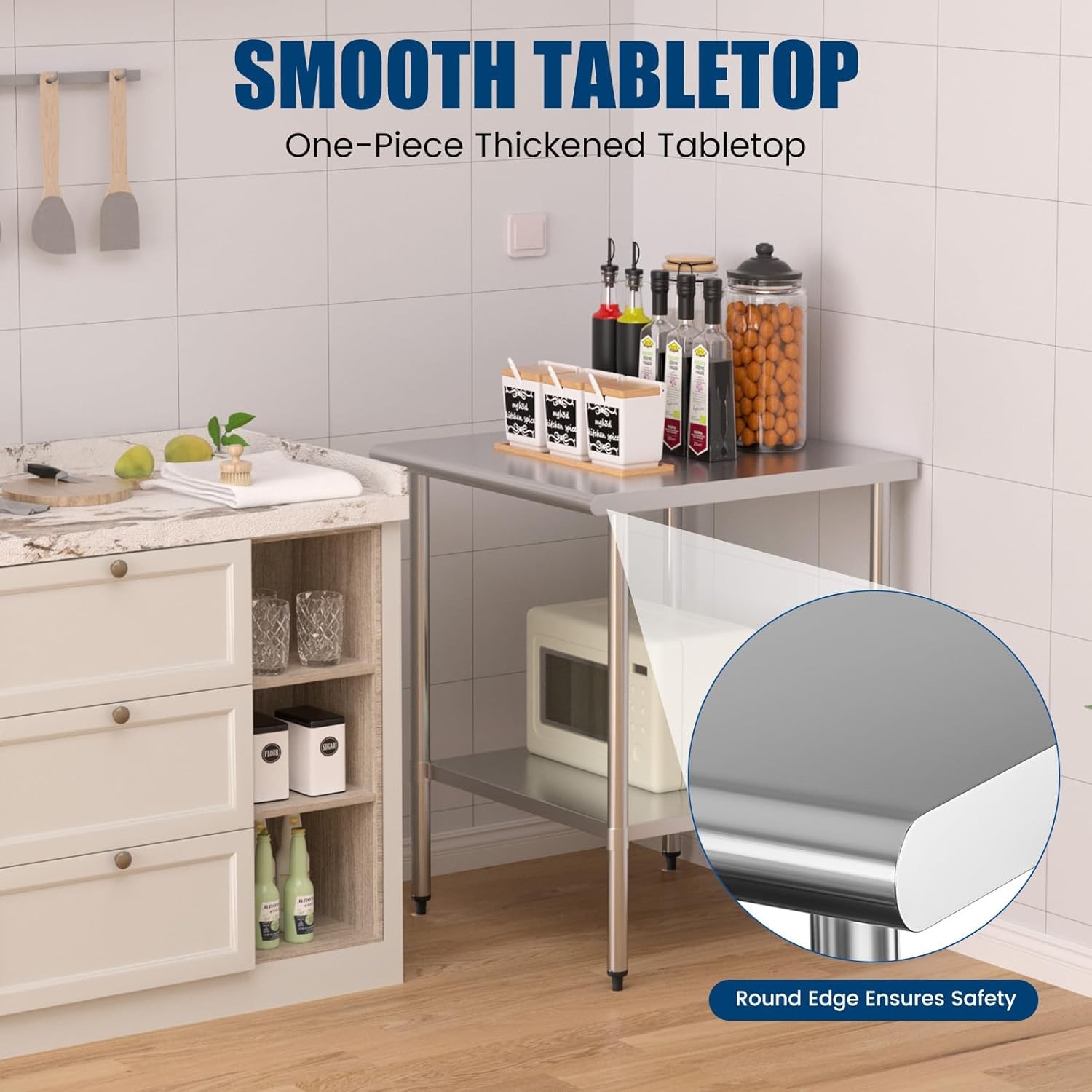 New Stainless Steel Prep Work table Commercial Kitchen Restaurant 24''x30'' NSF