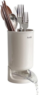Utensil Drying Holder for Kitchen Counter, Self Draining, Small Utensil Cutle...