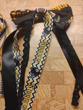 Pittsburgh Steelers NFL football Duct Tape Bow Hair Clip bowtie handmade