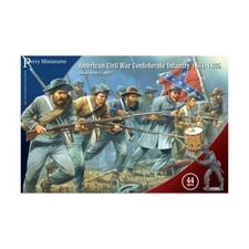 Perry ACW Mini 28mm Confederate Infantry 1861-1865 VG /NM