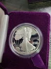 1986-S $1 Proof American Silver Eagle One Ounce  in Box w/ COA #2