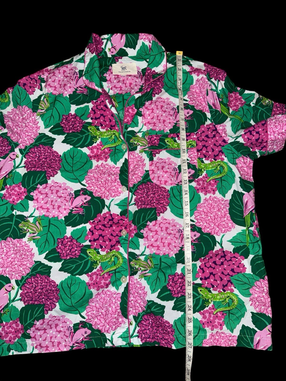 Printfresh Secret Garden Hydrangea Short Sleeve T… - image 7