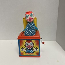 Vintage 1976 Mattel Jack in the Music Box Clown Toy