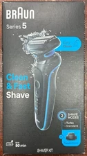 Braun Series 5 Clean & Fast Shave Shaver Kit - New