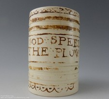 Antique God Speed The Plow Mug C1780