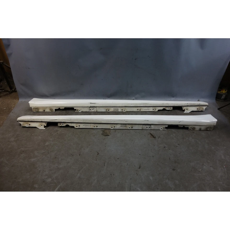 Par de faldones laterales deportivos M de fábrica blanco alpino 12-19 BMW F30 serie 3 F31 4 puertas OEM Foto 2 de 4