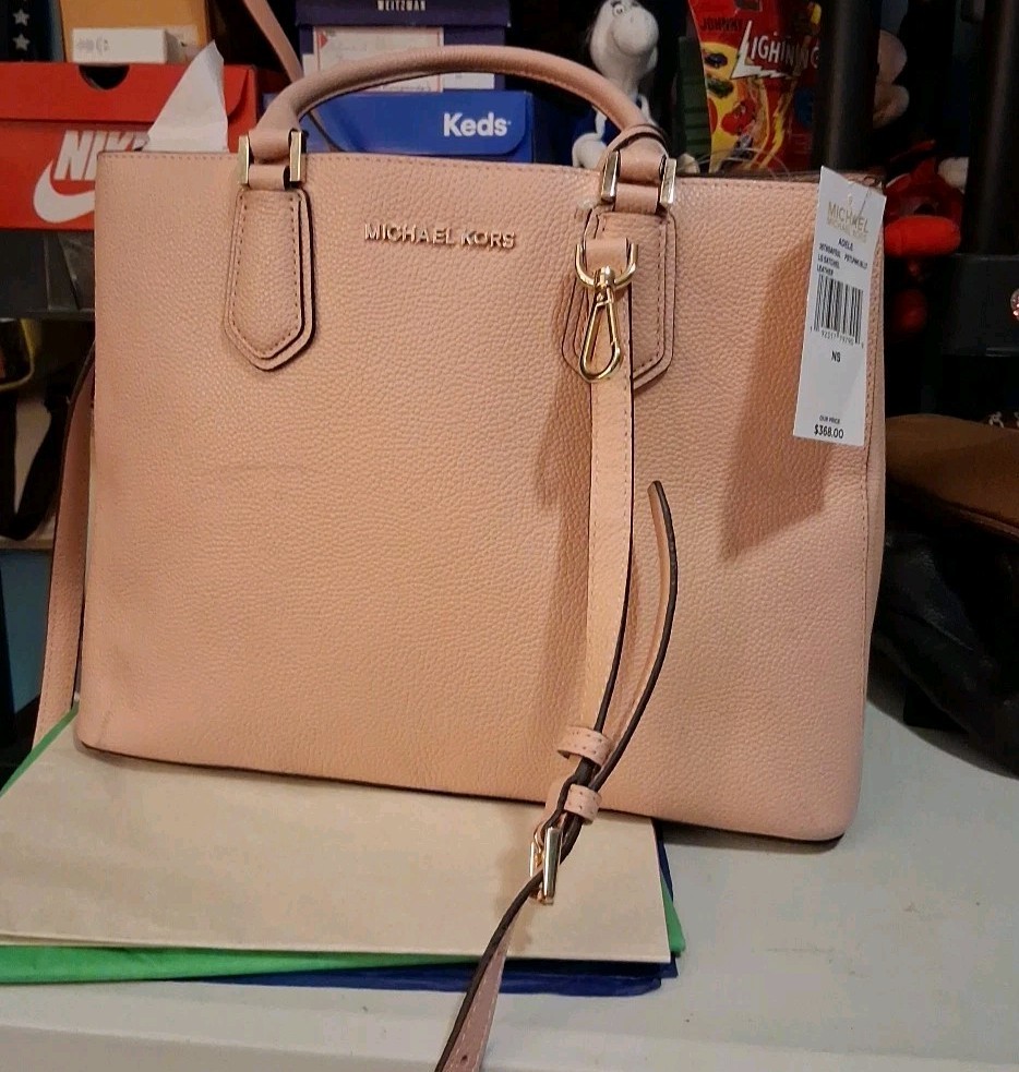 Michael Kors Adele leather messenger bag  Ballet pink Crossbody & Satchel Purse 