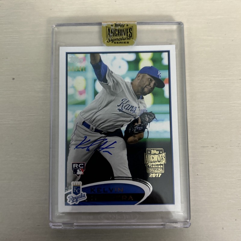 Kelvin Herrera 2017 Topps Archives Signature #211 Auto /41 KC Royals 
