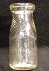 Vintage 1/2 Pint Clear Glass Bottle--"A Bottle of Milk is a Bottle of Health"