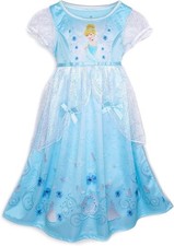 Cinderella Princess Girl's Fancy Costume Silky Tulle Nightgown
