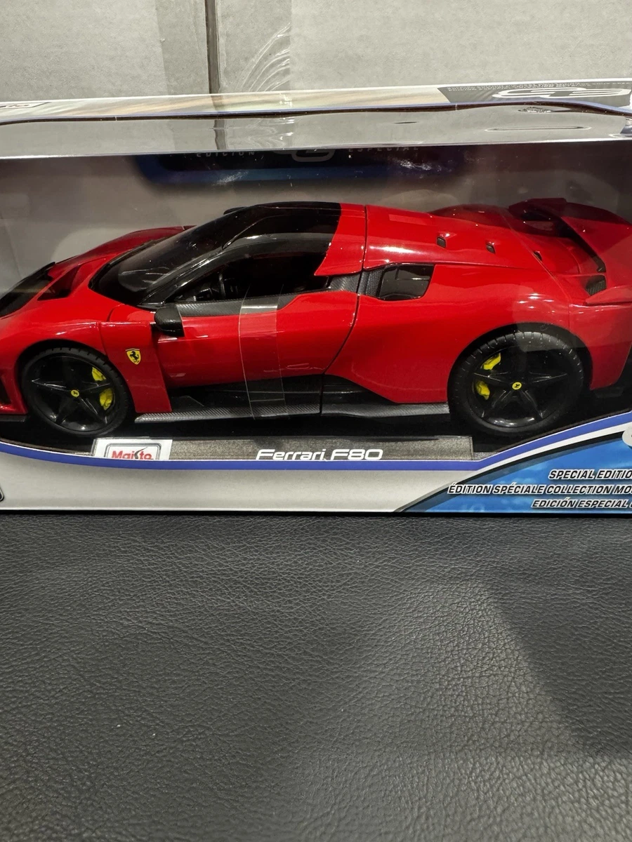 Maisto Ferrari F80 2025 1:18 Diecast Car Red/Black Special Edition Boxed. New.