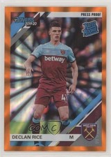 2019 Chronicles Donruss Premier League Press Proof Orange Laser Declan Rice 09va