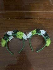 St. Patrick s Day Parade Rose Headbands - Set Of 2 - New With Tags