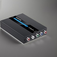 HDMI to Component Scaler, 1080P HDMI to YPbPr, RGB 5RCA Scaler Converter