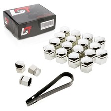 20x Radschraubenkappen Abdeckkappen Radmuttern Set 17 mm chromfarben für MAYBACH