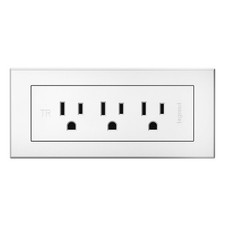 Legrand Wiremold RD3RWH radiant Furniture Power Center Recessed Power Strip 3 Ou