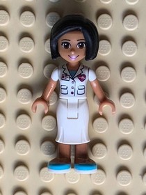 Lego Friends Dr. Patel Minifigure frnd0227 41318 Heartlake Hospital White Skirt