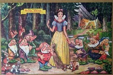  MISS 2 PIECES Walt Disney Jaymar Snow White  Seven Dwarves 300pc Jigsaw Puzzle