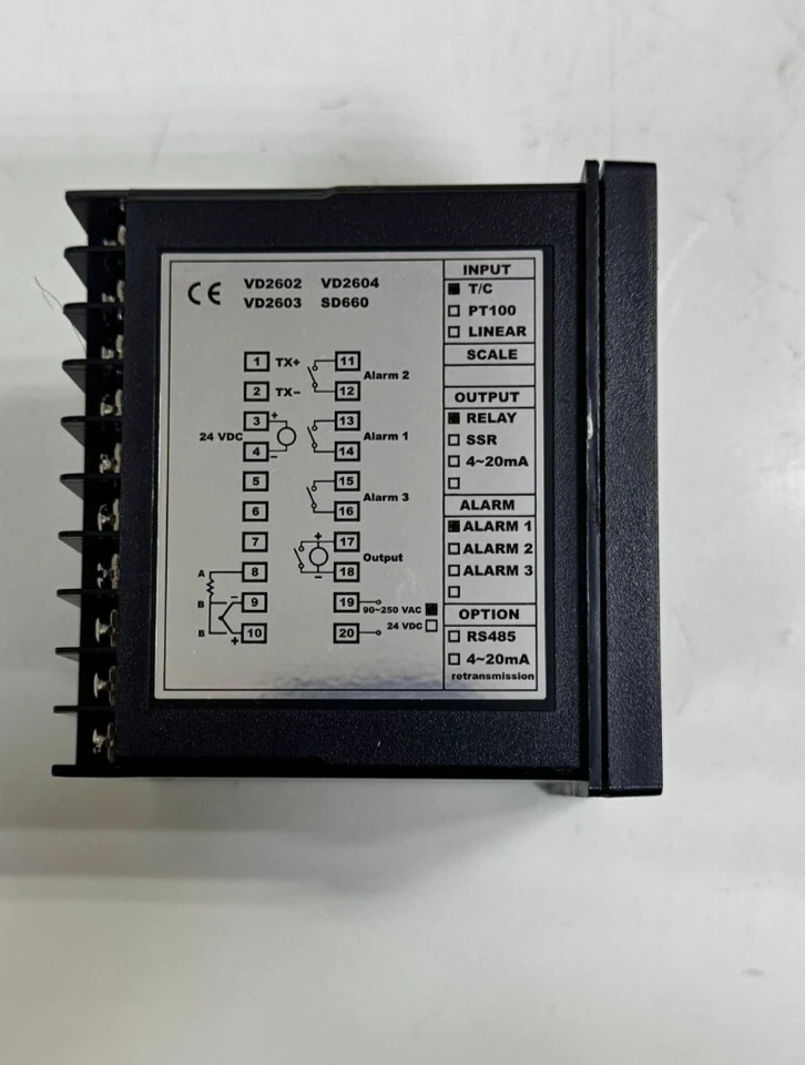 Vertex VD2604 Temperature Controller | Thermocouple Input | Relay Output - Image 3 of 4