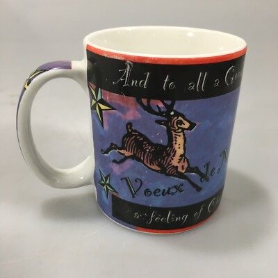 Starbucks Deborah Reinhart Reindeer Voeux Noel Bonne Annee Christmas Coffee Mug