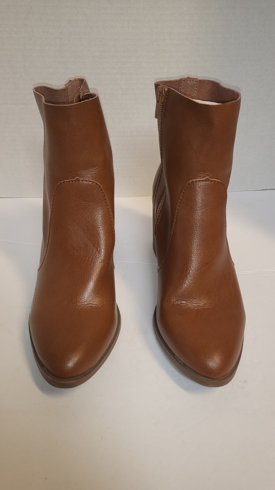 Universal Thread Camel Brown Zip Bootie Size 7.5 - image 2