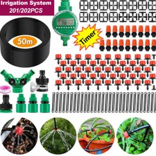 50M Hose Garden Irrigation System with Timer Plant Watering DIY Micro Drip Kits