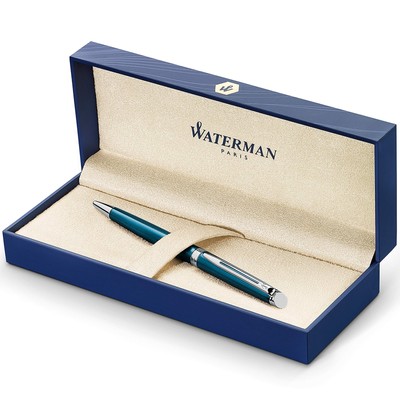 Waterman Hemisphere Ballpoint Pen Metallic Blue & Silver In Box Mint S0947090