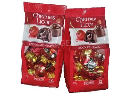 Dark Chocolates 24 Cherry Liqueurs Sweet Gift like Ferrero MON