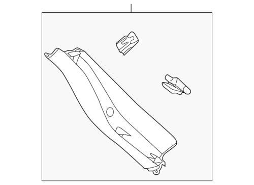 Panel de revestimiento de puerta del lado del conductor para Ford Focus 2015-2018 (P/N F1EZ-5842907-AD)