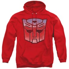 Transformers Hoodie Blue and Red Autobot Logo Red Hoody