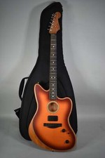 2021 Fender Acoustasonic Jazzmaster Sunburst Finish Acoustic Electric W/bag