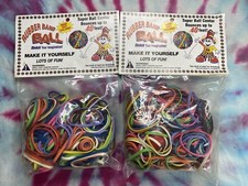 Rubber Ball Band Ball Make It Yourself Band Buddies Brand New Lot Of 2 Vintage
