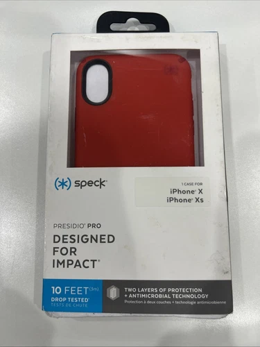 Speck Products Presidio Pro iPhone Xs/iPhone X Case, Heartrate Red/Vermillion - Picture 1 of 1