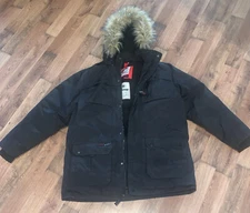 Men's Size XL CANADA WEATHER GEAR Black Insulated Winter Parka Coat 74299