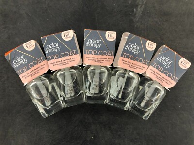 Sally Hansen Color Therapy Nail Polish Top Coat w Argan oil .5oz X5