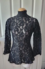 fredericks of hollywood vintage Long Lace Blouse