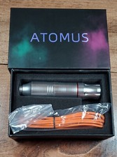 ATOMUS Rotary Pen Style Cartridge Tattoo Machine Silver New with a Couple Dings
