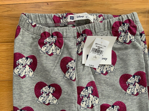 NWT AMAZING Lot 4 of DISNEY GAP girls leggings -Minnie Mouse- BELLE- Dalmatians - Picture 4 of 10
