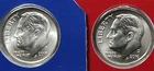 2010 P and D Roosevelt Dime 2 Coins from US Mint Set BU Cellos Ten Cents Two 10c
