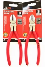 2 ATE PRO 8" DIAGONAL CUTTERS WIRE CUTTING PLIERS DYKES NOSE 30106