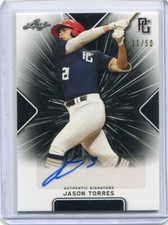 2021 Leaf Perfect Game Showcase Autographs Black Jason Torres Auto 11/50
