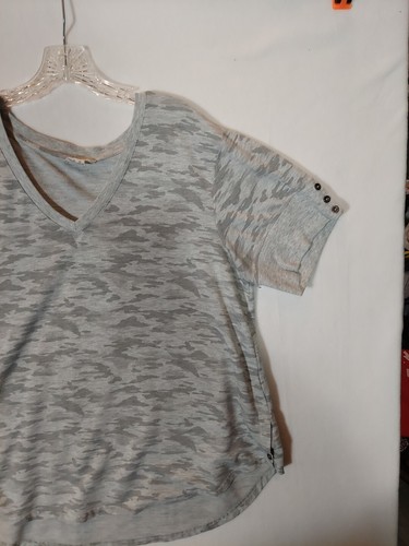 Woman's Jane And Delancey Gray Blouse Size 1X Gingham - Picture 3 of 12