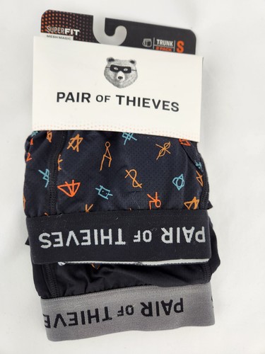 Pair of Thieves Men's Super Fit Mesh Magic Boxer Briefs 2pk Blk print Sz Small - Picture 6 of 6