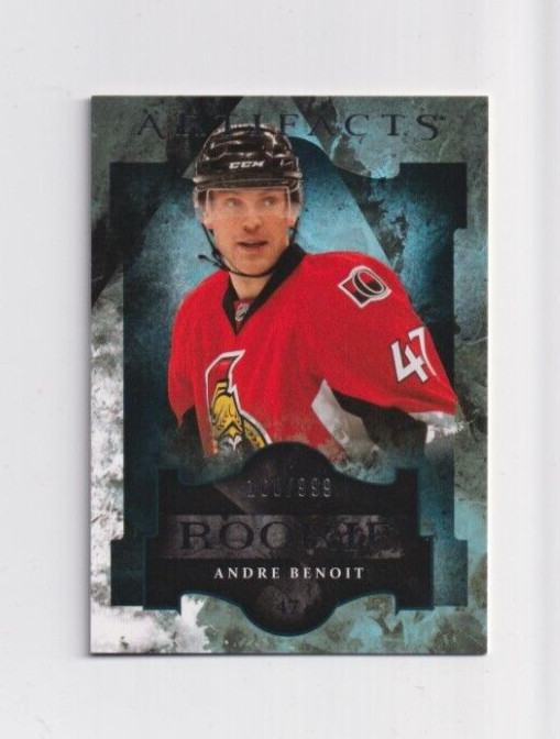2011-12 Upper Deck Artifacts ROOKIE # 184 Andre Benoit Ottawa Senators 168/999