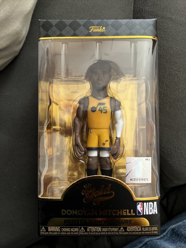 NEW Utah Jazz Donovan Mitchell Funko Pop Gold NBA Vinyl Figure jersey basketball